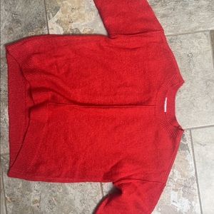 Cute Red Knit Sweater!